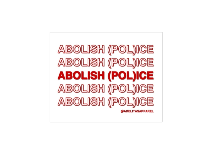 ABOLISH (POL)ICE vinyl sticker