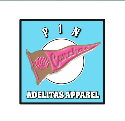 Conchas Flag Pink Pin