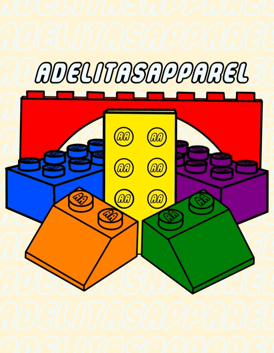 Rainbow Discrete Pride Lego LGBTQ+ Poster