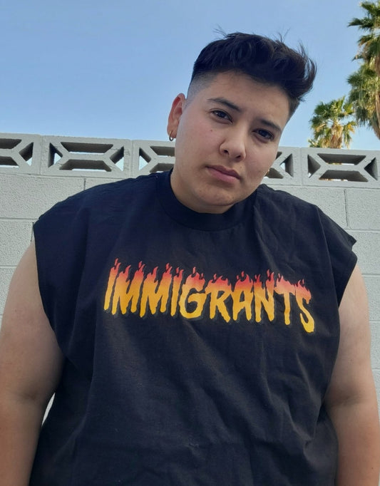 Immigrants Flame Muscle shirt